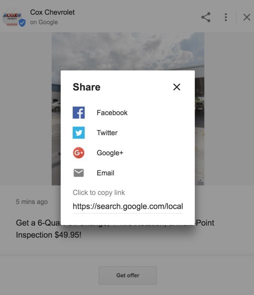 Share a Google Post to Social Networks