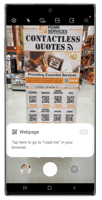 Scanning a QR Code using the Android Camera App