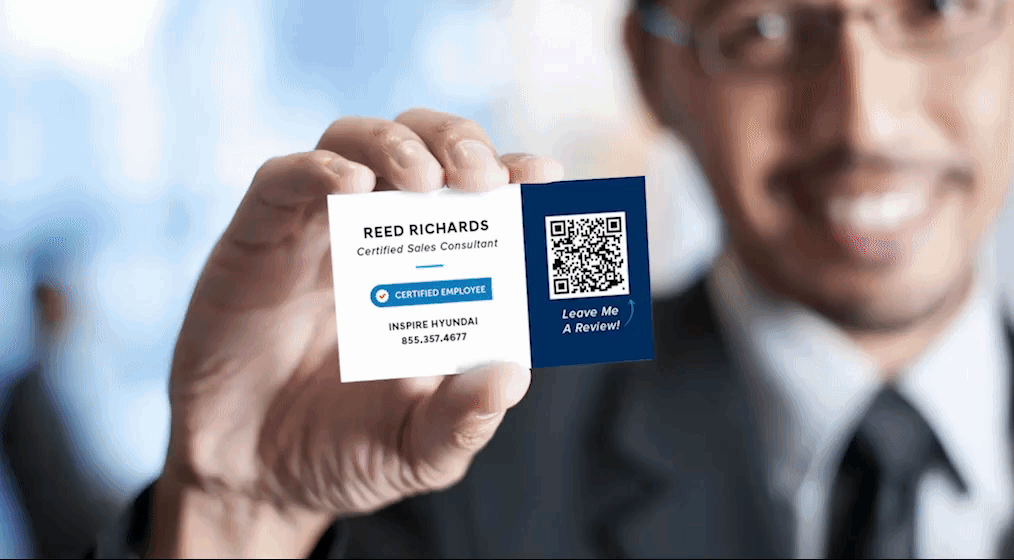 QR Code on a business card